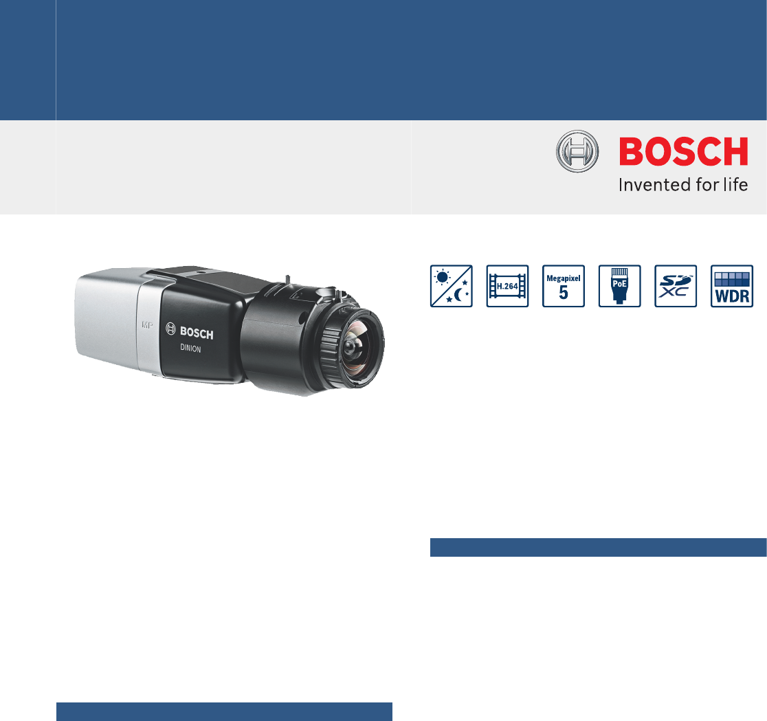 BOSCH Dinion Ip 5Mp Box Camera