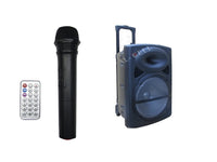 12" Trolly Speaker Wireless +Mic+Remote