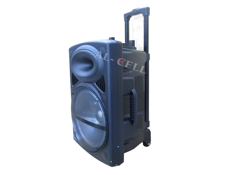 12" Trolly Speaker Wireless +Mic+Remote
