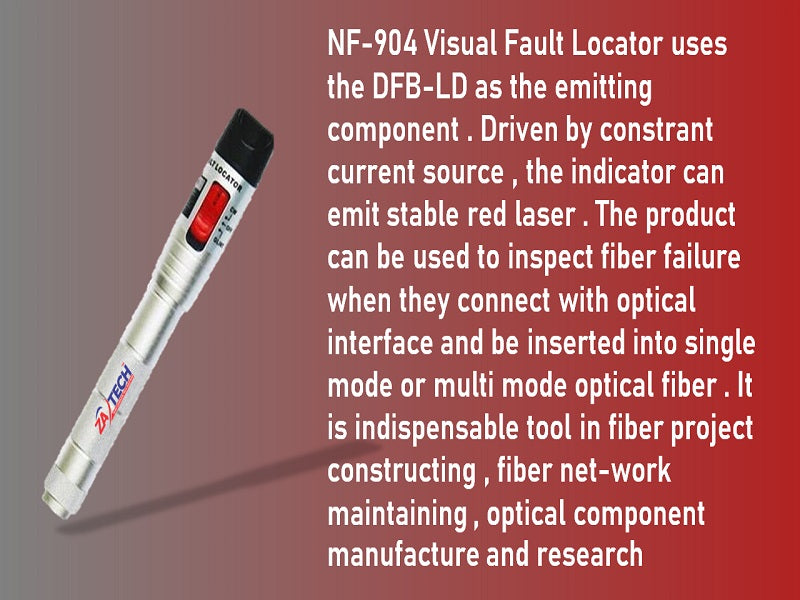 VISUAL Fault Locator 30Mw Redlight Pen