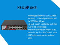 Hilook 16 Port 100Mbps  Poe Switch