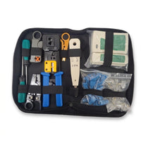 Network Tool Kit 11-Piece - RJ45 Crimping Tool, Cable Tester, CAT5e/CAT6