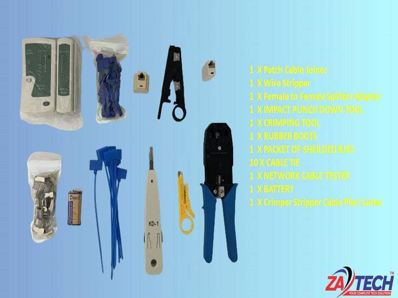 NETWORK Tool Kit 11 Pcs For Computer