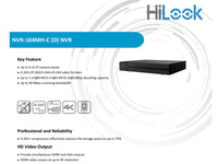 Hilook 4Ch 1U 4K Nvr No Poe