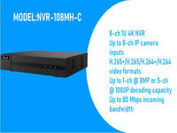 Hilook 8Ch 1U 4K Nvr No Poe