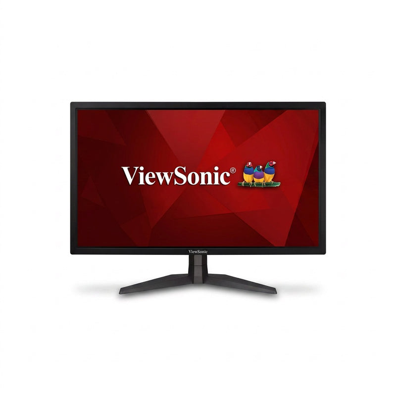 ViewSonic VX2458-P-MHD 23.6-inch monitor front view on stand, screen showing the ViewSonic logo