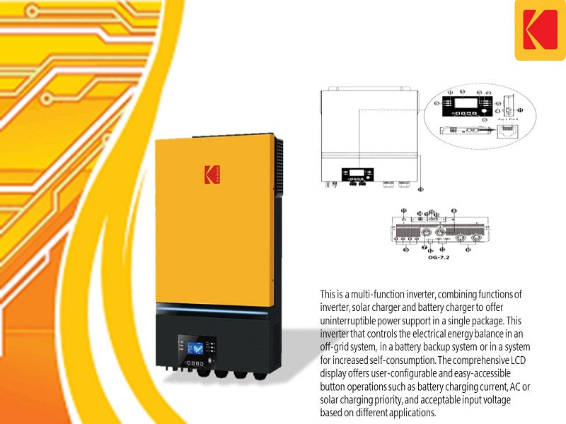 KODAK Max 7.2Kw 48V Solar Off-Grid
