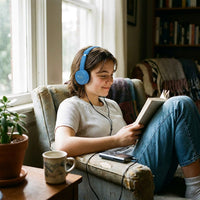 Oakorn OK-2324 Foldable Headset - 27mm Drivers, Omnidirectional Mic, In-Line Control