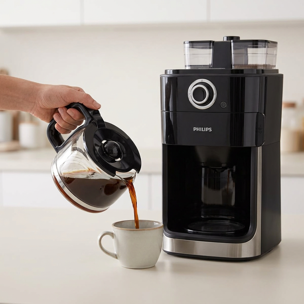 Philips Grind & Brew Coffee Maker 1.2L HD7762/00 - Bean to Cup (Pre-Owned) – view 3