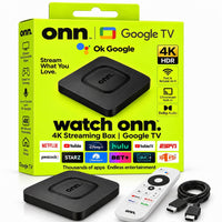 onn. 4K Android 15 TV Box 8GB RAM 128GB