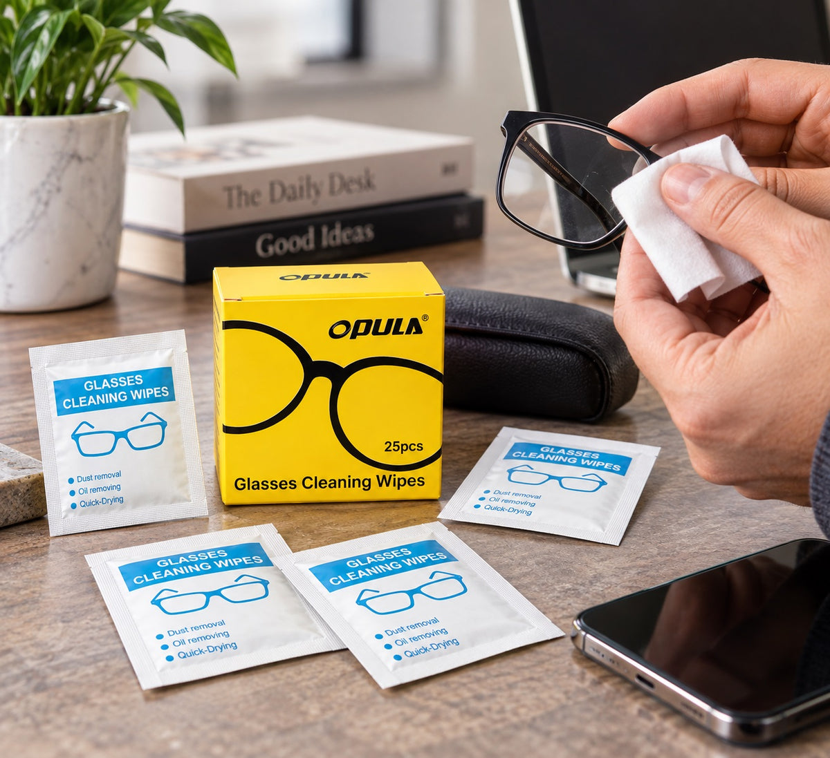 Opula Glasses & Lens Cleaning Wipes– 25p