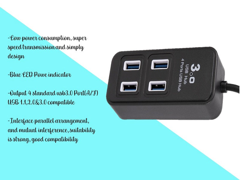 GENERIC 4 Port Usb Hub Usb3.0