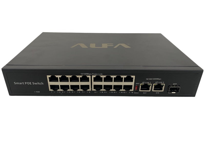 ALFA 19 Port 250W Smart Poe Switch
