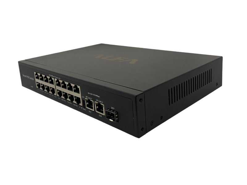 ALFA 19 Port 250W Smart Poe Switch
