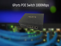 ALFA 6 Port 65W Smart Poe Gigabit Switch