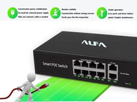 ALFA 10Port 120W Smart Poe Switch