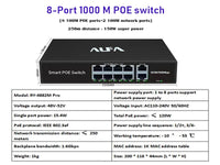 ALFA 10Port 120W Smart Poe Switch