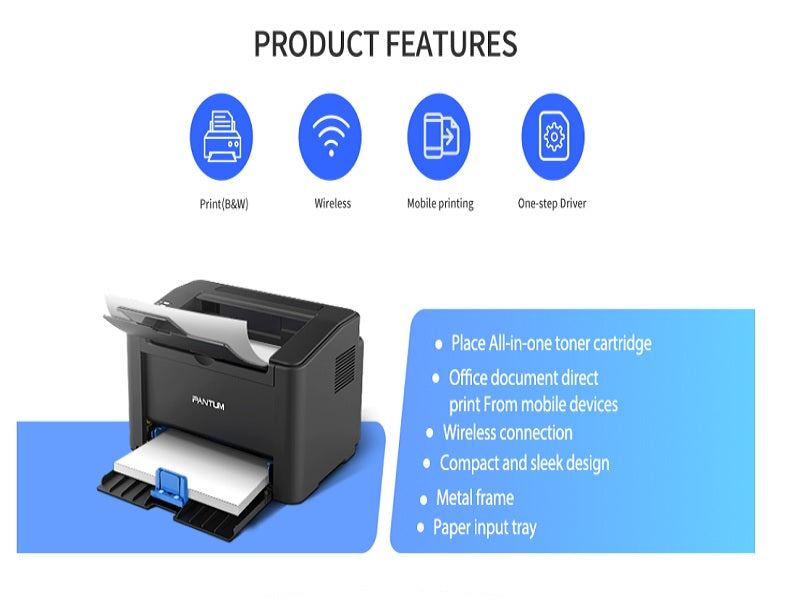 PANTUM 22Ppm A4 Wifi Mono Laser Printer