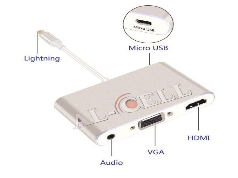 LIGHTING To Hdmi/Vga/Audio Adapter