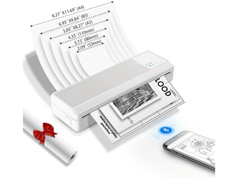 Portable Thermal Printer Bluetooth