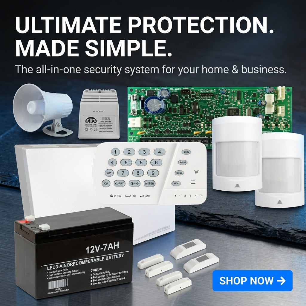 Paradox PA-9650 SP65 Wired Alarm Kit - K636 LED Keypad, 2x 476+ PIR Detectors, 15W Siren, 7Ah Battery – view 4