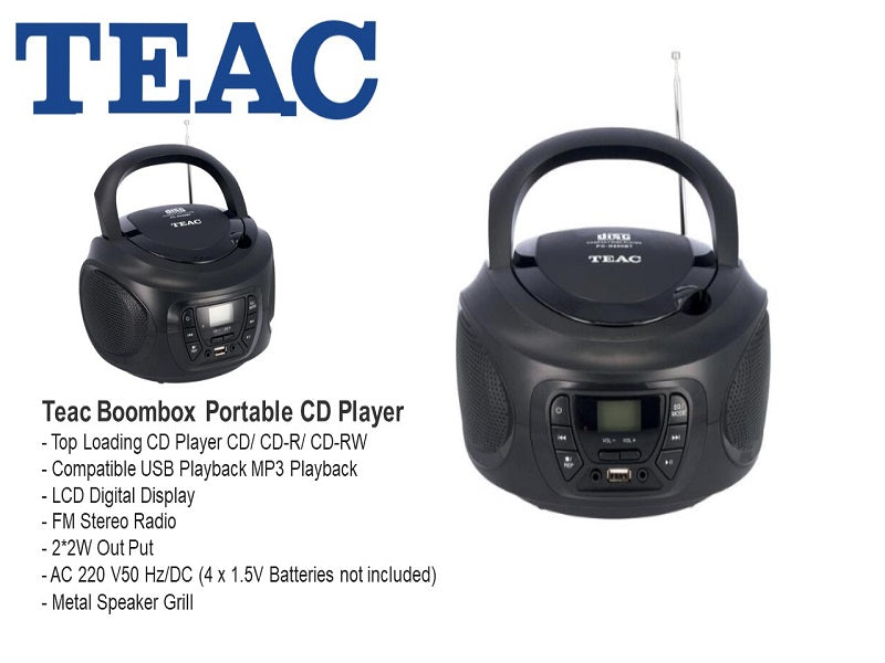 TEAC Pc-D220 Cd/Mp3/Fm Portable Radio