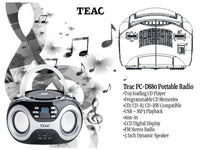 TEAC Cd/Mp3/Fm Portable Radio