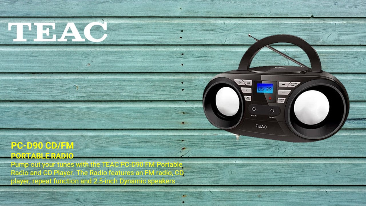 TEAC Pc-D90 Cd/Fm Portable Radio