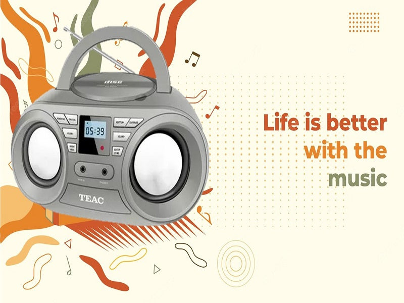 TEAC Pc-D90G Cd/Fm Portable Radio
