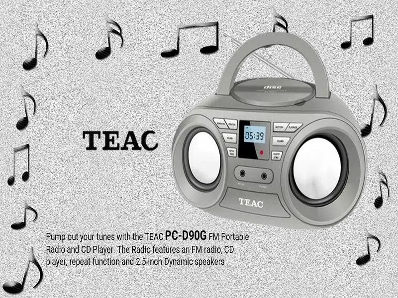 TEAC Pc-D90G Cd/Fm Portable Radio