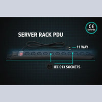 ZATECH 11-Way Power Distribution Unit PDU - Server Rack Power Strip – view 4