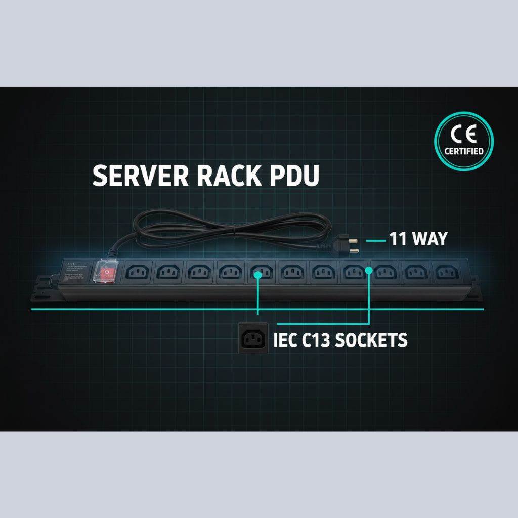 ZATECH 11-Way Power Distribution Unit PDU - Server Rack Power Strip – view 4