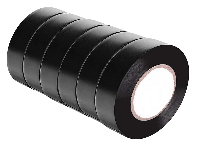 EAZITOOLS 19Mm Pvc Electrical Tapes Blk