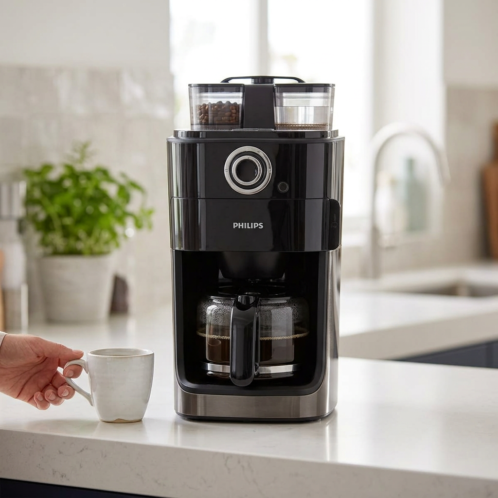 Philips Grind & Brew Coffee Maker 1.2L HD7762/00 - Bean to Cup (Pre-Owned) – view 4