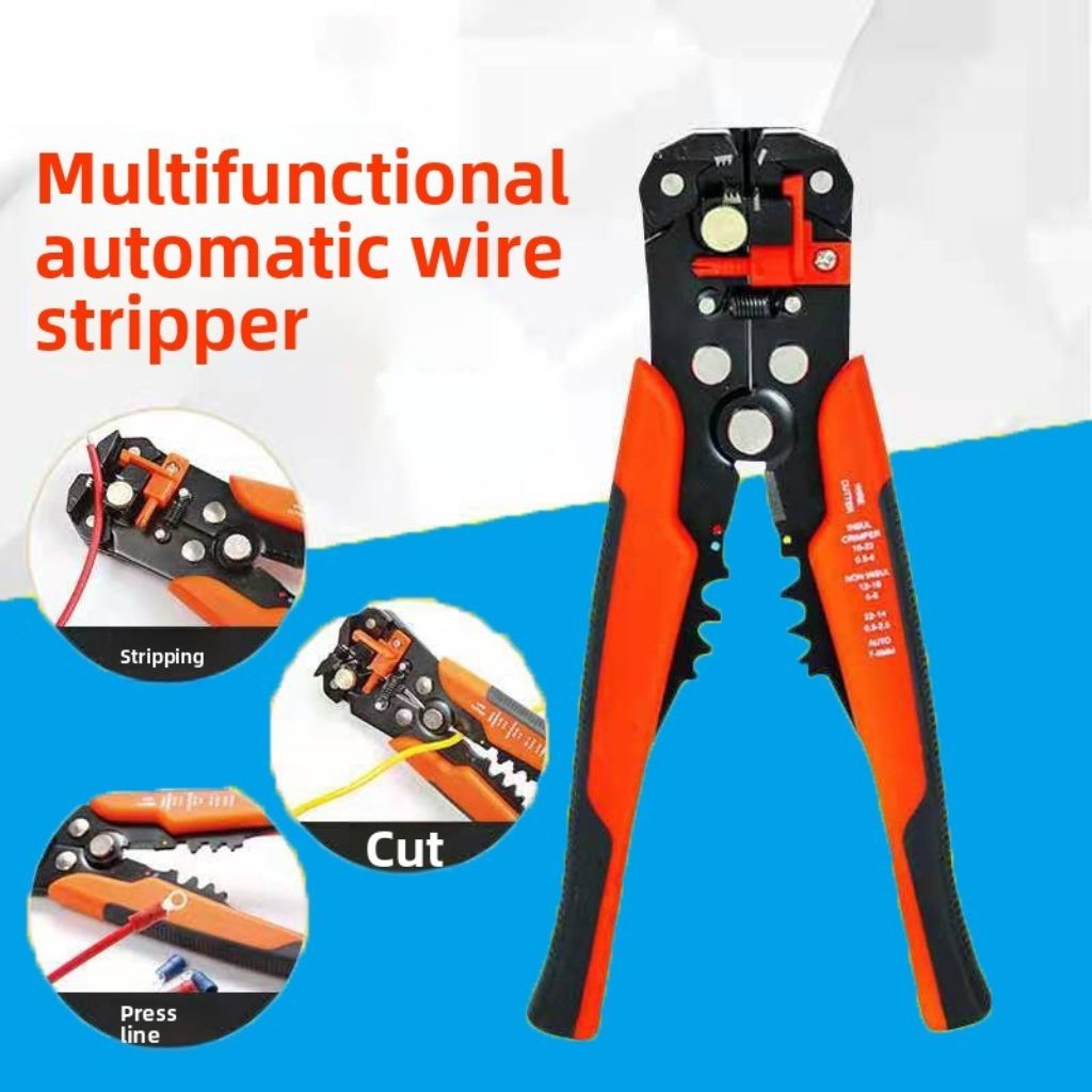 8 inch automatic wire stripper and crimping pliers hand tool (view 4)