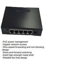 POE Switch 4Port + 1Port Uplink 65 Watts