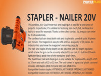 POWERPLUS 20V Stapler Nailer