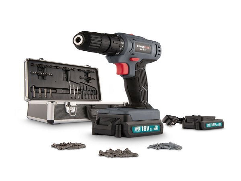 POWERPLUS Drill Driver Set 18V Li-Ion