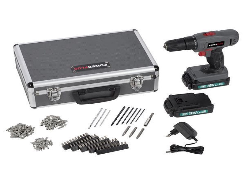 POWERPLUS Drill Driver Set 18V Li-Ion