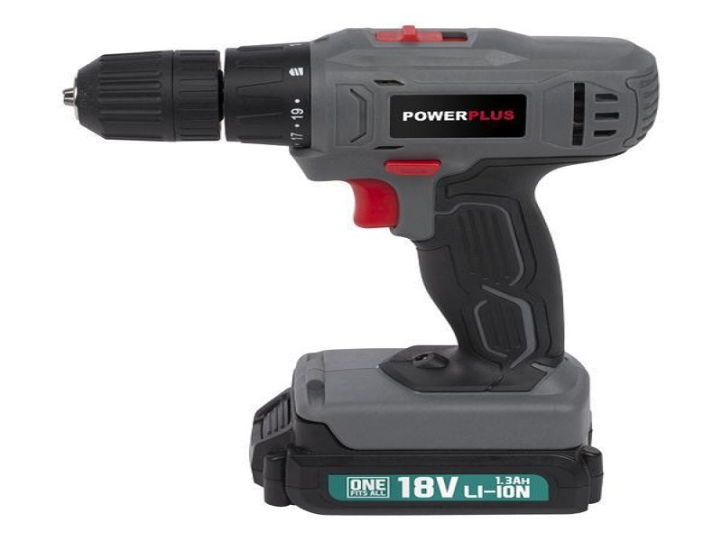 POWERPLUS Drill Driver Set 18V Li-Ion