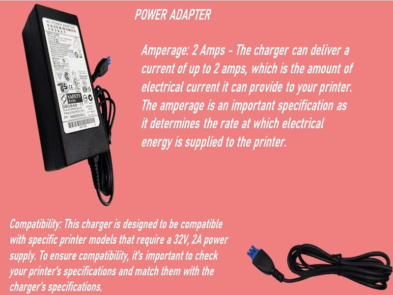 PRINTER Replacement Charger 32V-2 Amp