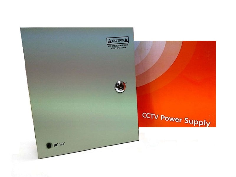 CCTV Outdoor 9Ch Power Supply 12V-10A