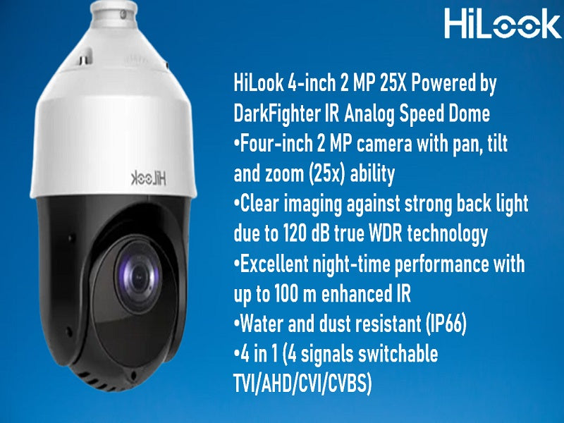 Hilook 2Mp 25X Analog Ptz Speed Dome