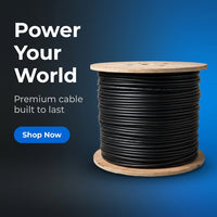 PVC 6MM 1 Meter Black Cable – view 4