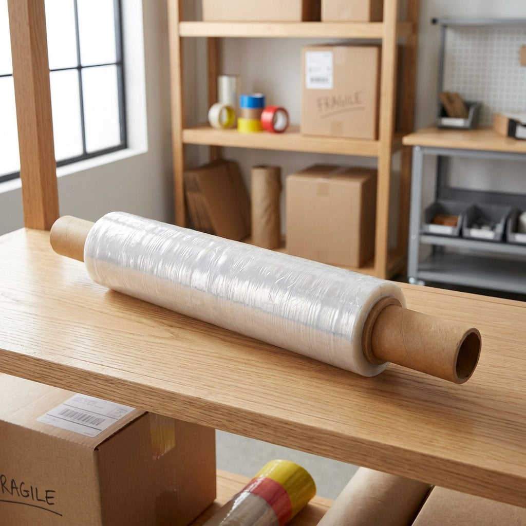 Clear Pallet Wrap Stretch Film 450mm x 400m, 15 Micron - Packaging & Shipping Roll (PW) – view 3