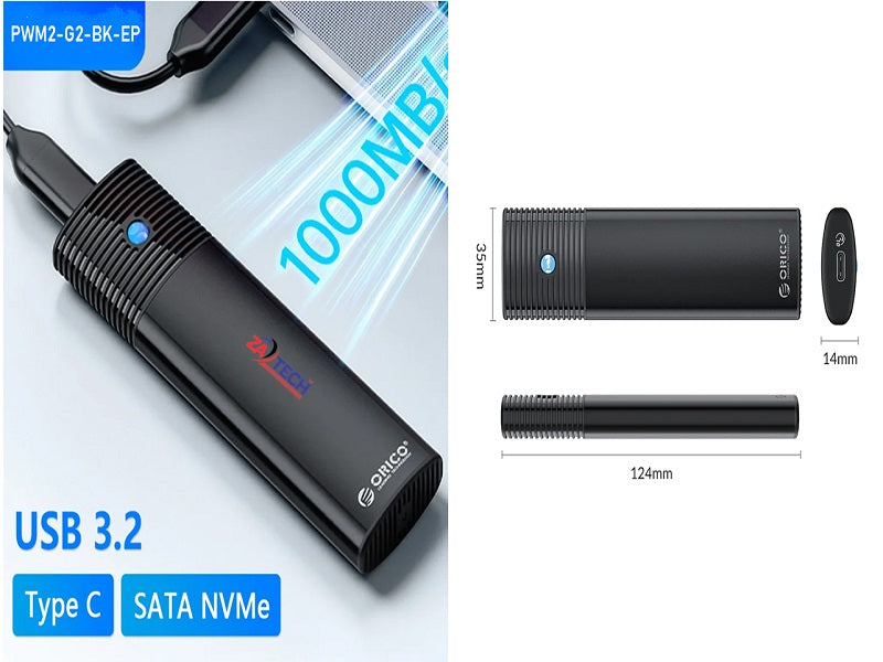 ORICO Type C Tom2. Nvme  Ssd Case