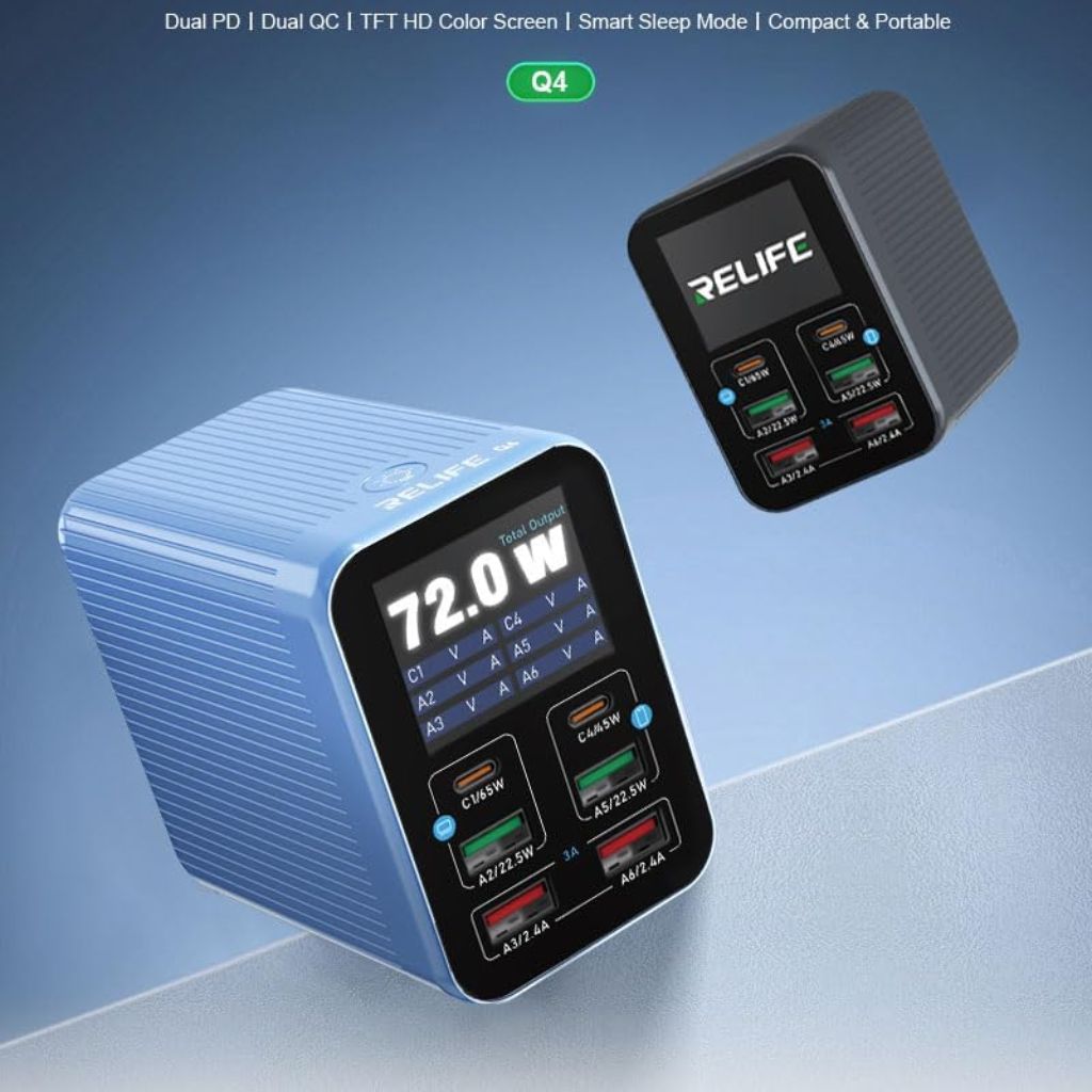 RELIFE Q4 6-Port Smart Fast Charging