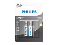PHILIPS Aa Longlife Battery X 2 Pack