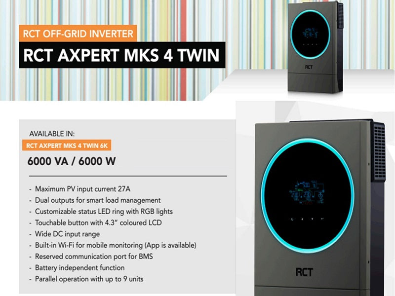 RCT Axpert Twin 6000Va/6000W Inverter