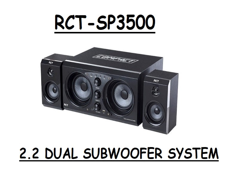 RCT 2.2Ch Stereo Spk 2X Satelite Spk